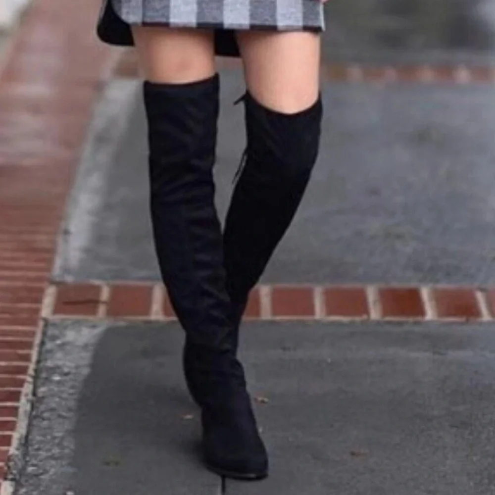 New Charles David Gammon Over the Knee Suede Like Boots 5